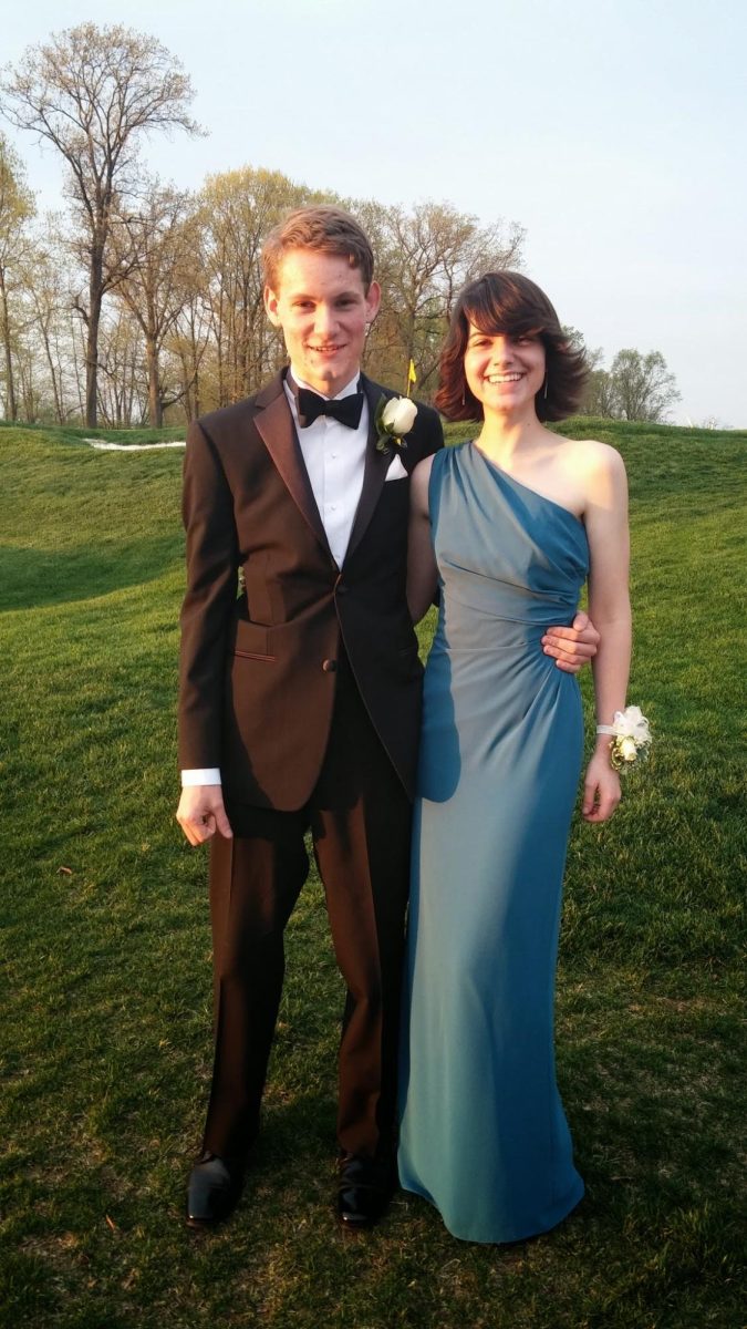 Eric Karsten and Iona McLean at Iona's senior prom